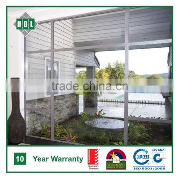 Fixed aluminum window for hotel with Anodized aluminum frame, low-E glass