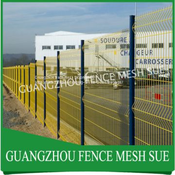 Fence manufacturer design 3D curved warehouse fence styles