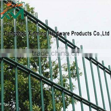 Green Double Edge wire Welded wire Mesh Fence