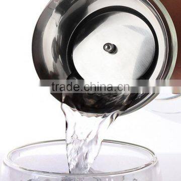 Glass Drip-free Carafe With Stainless Steel Silicone Flip-top Lid, Hot and Cold Water Pitcher, Tea/Coffee Maker photo-3