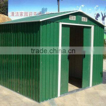 prefabricated backyard steel garden sheds used for storage tools HX81121