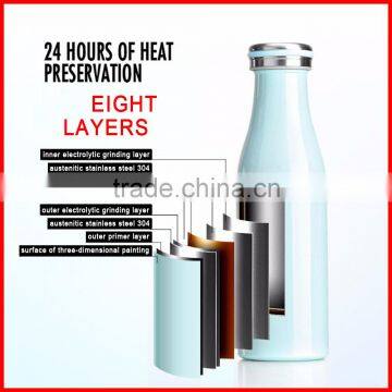 LOGO Customized Stainless Steel 304 Wholesale Ms& Children Gift Milk Bottle Thermos Flask Vacuum Cup photo-2