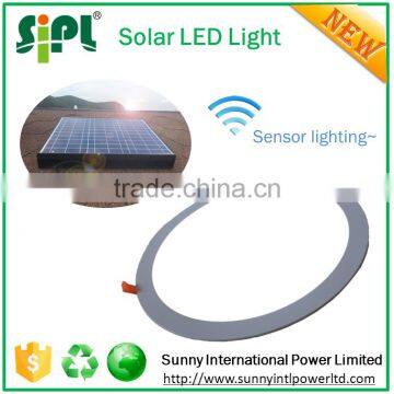 Indoor Residential Radar Sensor Home Light Solar Panel Powered LED Panel Light photo-2