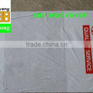Qingdao Huaxuyang wholesale LDPE white color with TOYOTA logo waterproof plastic disposable car Seat Covers