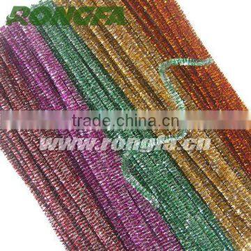 Children's Educational Toys 6mm*12" Metallic Two Color Chenille Stem Diy Toys photo-2