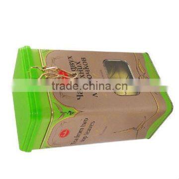 Coffee Tin Box With Plastic Lid photo-2