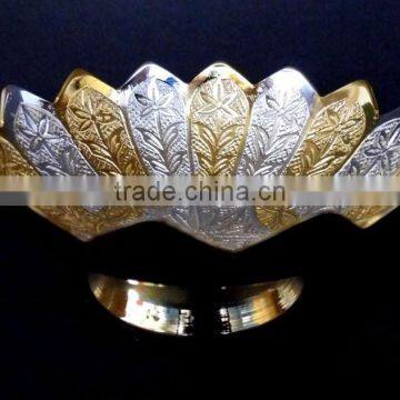 Beautiful Gift Item, Return Gift Gold and Silver Plated Bowl photo-2