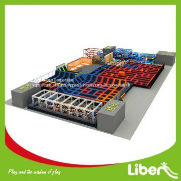Indoor Large Trampoline Park With Basketball
