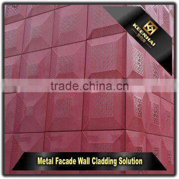 Laser Cutting Decorative Wall Cladding Colored Anodized Aluminium Sheets photo-3