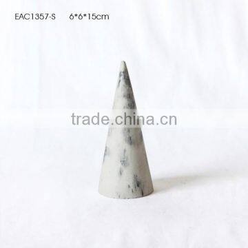 Concrete New Material Indoor Christmas Home Decoration Cone Shape Figurine Crafts photo-5