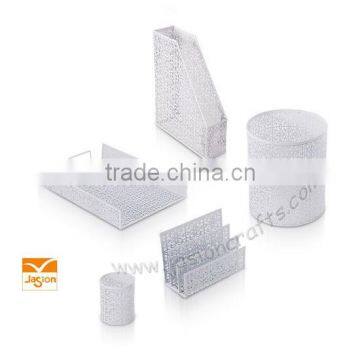 Metal Powder Coating Wire Deedbox Stationery-box Set Pen Holder photo-2