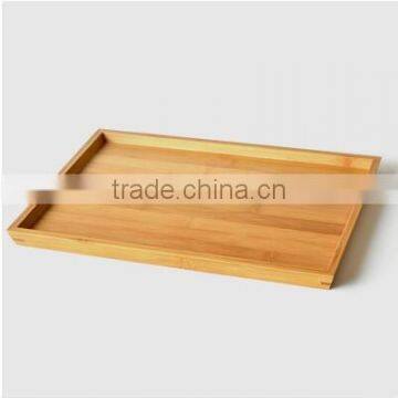 Best quality bamboo plain wood tray for coffee