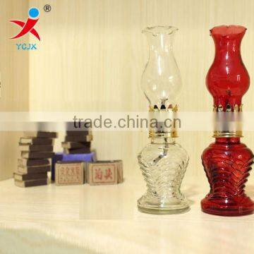 wholesale transparent glass candle holders/ Kerosene lamp