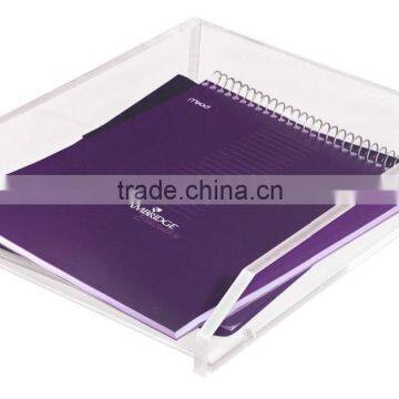 Custom Clear Acrylic Lucite Plexiglass 1 2 3 4 5 Tier Document Letter Tray photo-2