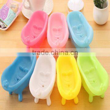 2017 Trending Products Bathtub Shaped Soap Dish Silicone Soap Holder photo-4