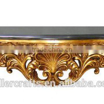 Classical European Style Marble Wood or Marble Top Antique Console Table photo-3