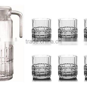 1000ml Clear Glass Jug and 4pcs Glass Cup Set photo-2