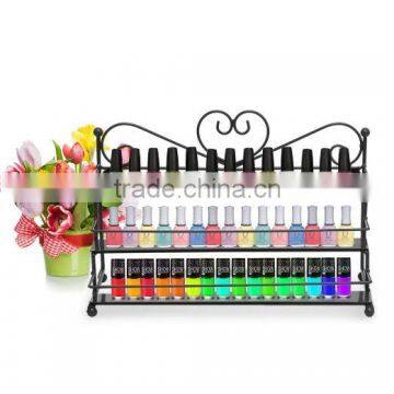 Hot selling custom 3 layer metal wire nail polish display stand