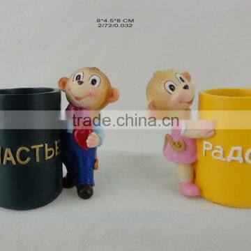 Resin Monkey Figurine for Valentine Decoration photo-4