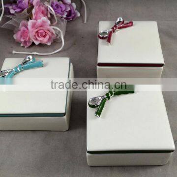 Fashion Ceramic Jewelry Box Square photo-4