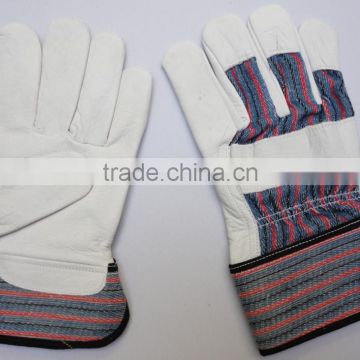 cow skin leather working gloves