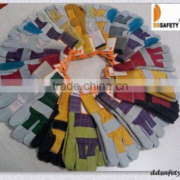 DDSAFETY 2017 With 5Years Experience Working Gloves Cow Split Leather Safety Glove photo-6
