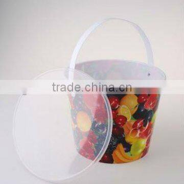 PP OEM Service FDA Plastic Popcorn Bucket With Lid