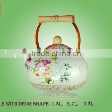 turkish tea kettle with decal