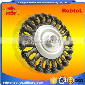 115MM Brush Wheel Twist Knot Crimped Bowl Disc Abrasive M14 Round Grinding Cheaning Brush photo-3
