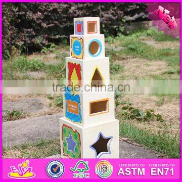 2016 New Design Toddlers Educational Wooden Stacking Toys W13D127 photo-2