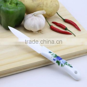 Blue Flowers Handle Ceramic Material Knife