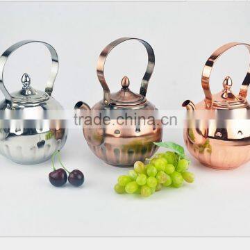 Hot sale 1.5l tea pot Stainless Steel Copper Kettle