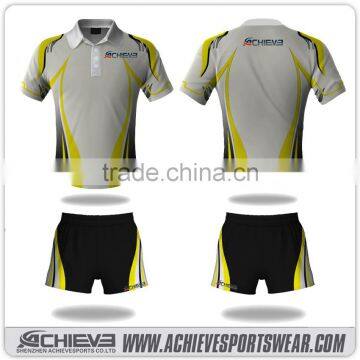 team sublimated color uniform digital print cricket shirt