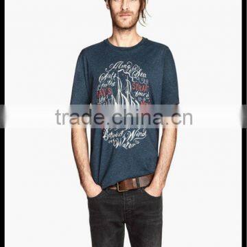 100% Cotton Custom Silk Screen Printed Mens Tshirt