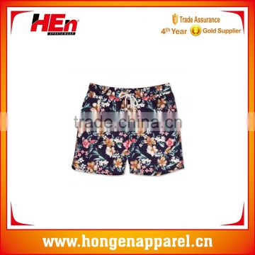 Hongen apparel Wholesale Custom Beach Shorts Hot Sale Men's Beach Wear Swim Trunk Board Shorts For Men