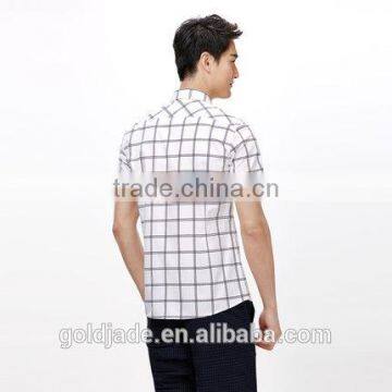100% Cotton Shorts Sleeve Men Shirts Casual Shirts Custom Plaid Shirts photo-4