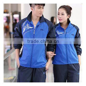 2016 Men Women 2 Pieces Sports Suits Plus Size Sportswear Jackets+Pants photo-3