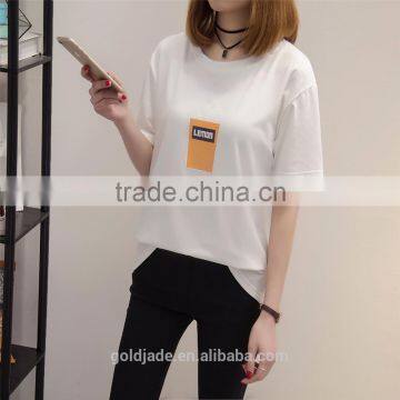 Custom Cotton Printing T Shirts O-neck Women T Shirt photo-2