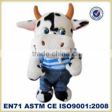 Hot vivid plush singing and dancing cow toys