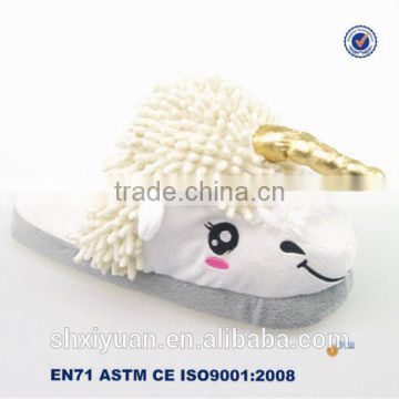 Wholesale Warm Unicorn Plush House Custom Slipper