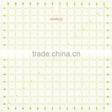 Kearing Clear Rigid Acrylic Plastic Square Rulers For Quilting / Square Quilting Rulers 15 * 15 INCH #KPR1515 photo-2