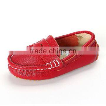 fashion children peas shoes casual with leather for boys girls, high quality kids casual shoes leather have sample