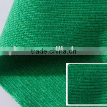 rib knit fabric,cotton spandex 2x 2 rib knitted fabric