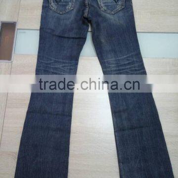 GZY Professional Jeans Manufacturer Washed Denim Bell-bottom Women Jeans 2017 photo-2