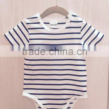 2017 Hot Sale cotton stripe Newborn Infant Baby Romper