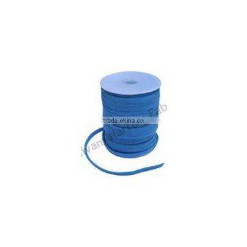 Real suede leather string 3mm blue color