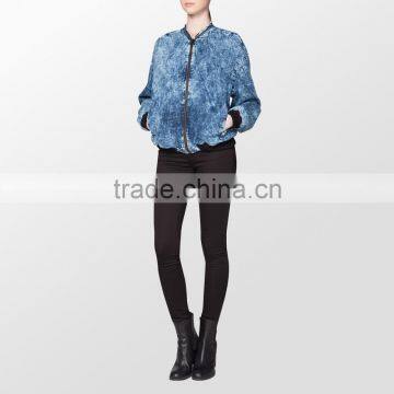 Wholesale Blank Baseball Jacket Custom Print With Zipper photo-4