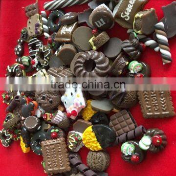 artificial chocalate jewelry accessories cabachon sticker cabachon accessories