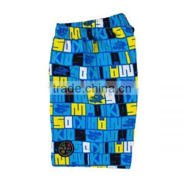 Customer Print Lattice Design Blue Kid Shorts photo-4