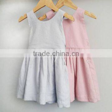 Baby Girl Sleeveless Dress One Piece Cotton Dresses Toddlers Girl Kids Dress photo-3